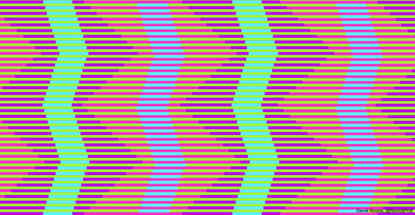 Это изображение состоит из шариков одного и цвета и разноцветных линий